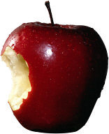 A nice red apple